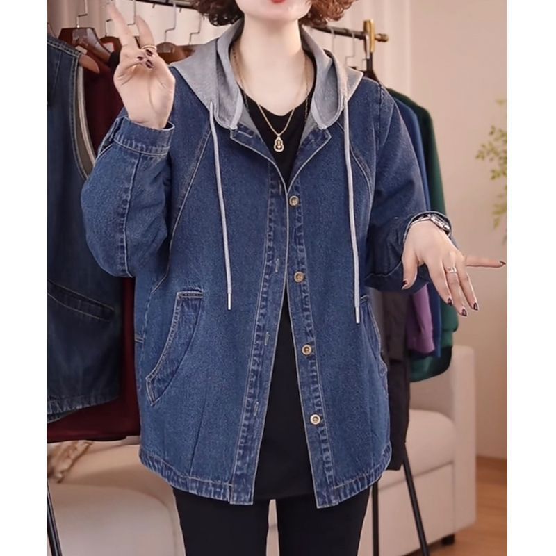 Women Fashion Jeans Top - Avrupa Yüksek Kaliteli Denim Ceket Kadın