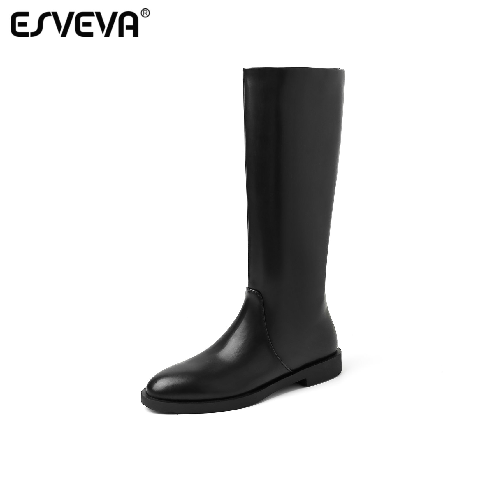 Women'S Fashion Knee High Boots - ESVEVA 2027 Moda Kadın Diz Üstü