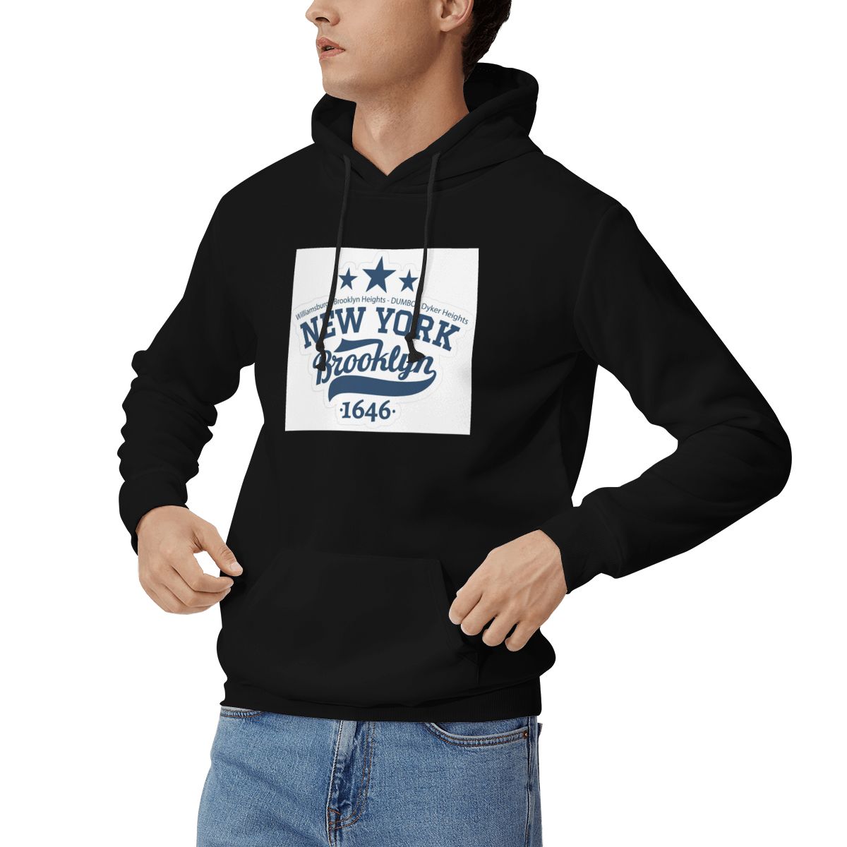 Women'S Fashion York - Brooklyn New York Kapüşonlu Sweatshirtler, Erkek