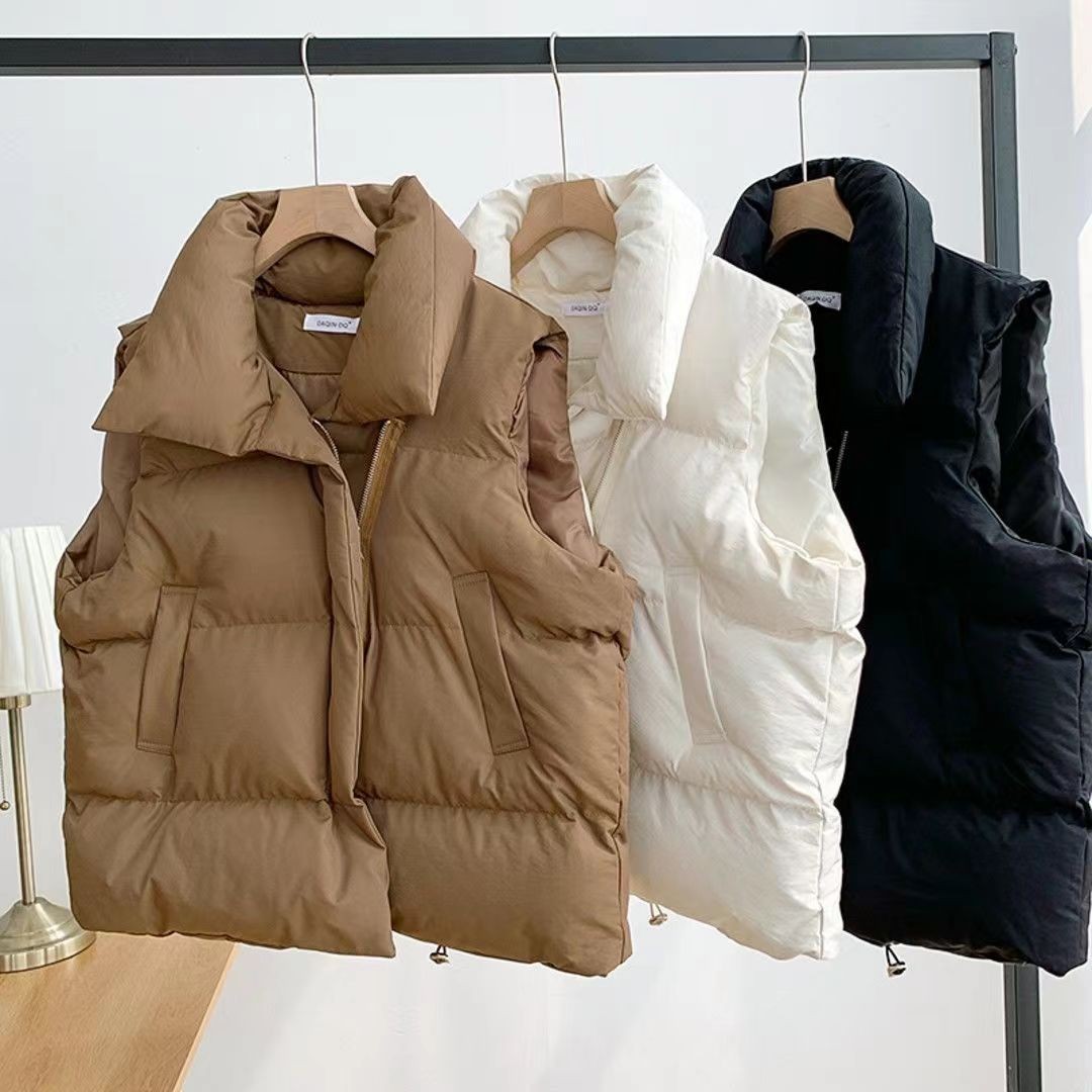 Women'S Fashion Gilet - 2026 Moda Kadın Kışlık Pamuklu Yelek,