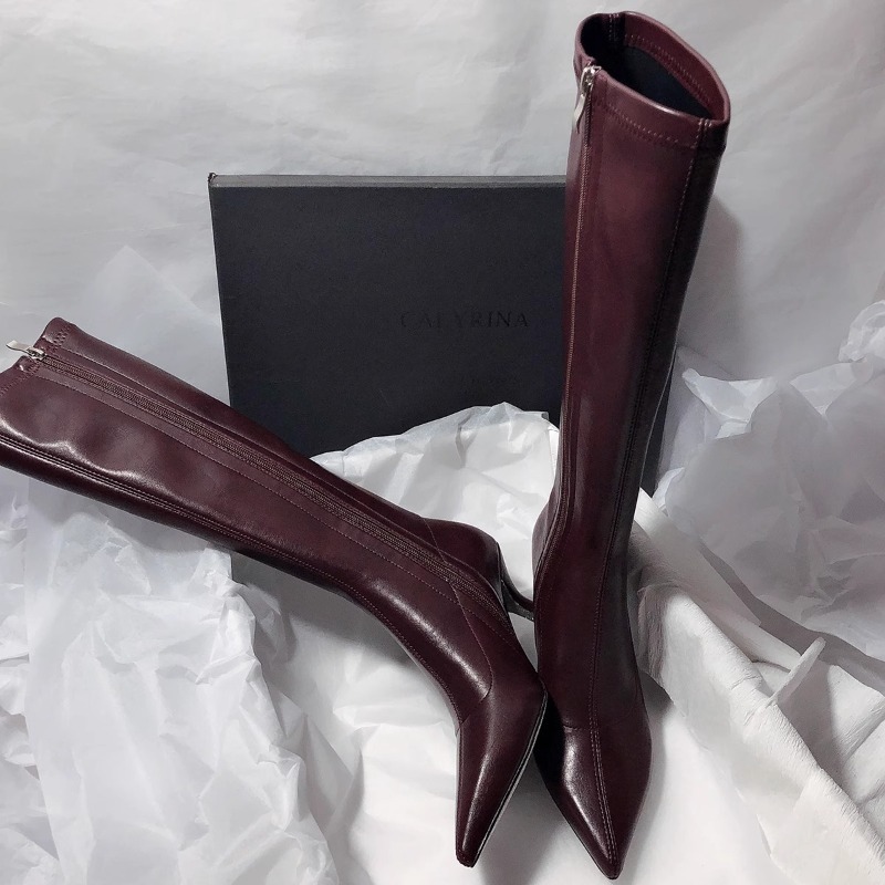 Women'S Fashion Knee High Boots - Sonbahar Yeni Stiletto Moda Botlar, Kadın