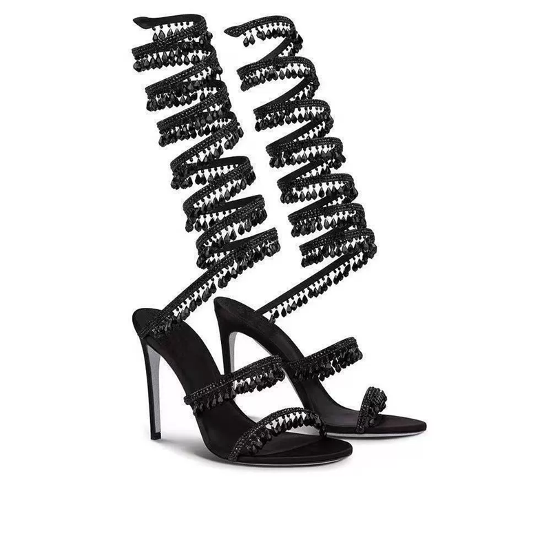 Women Fashion Nova - Ince yüksek topuklu sandalet yaz yeni