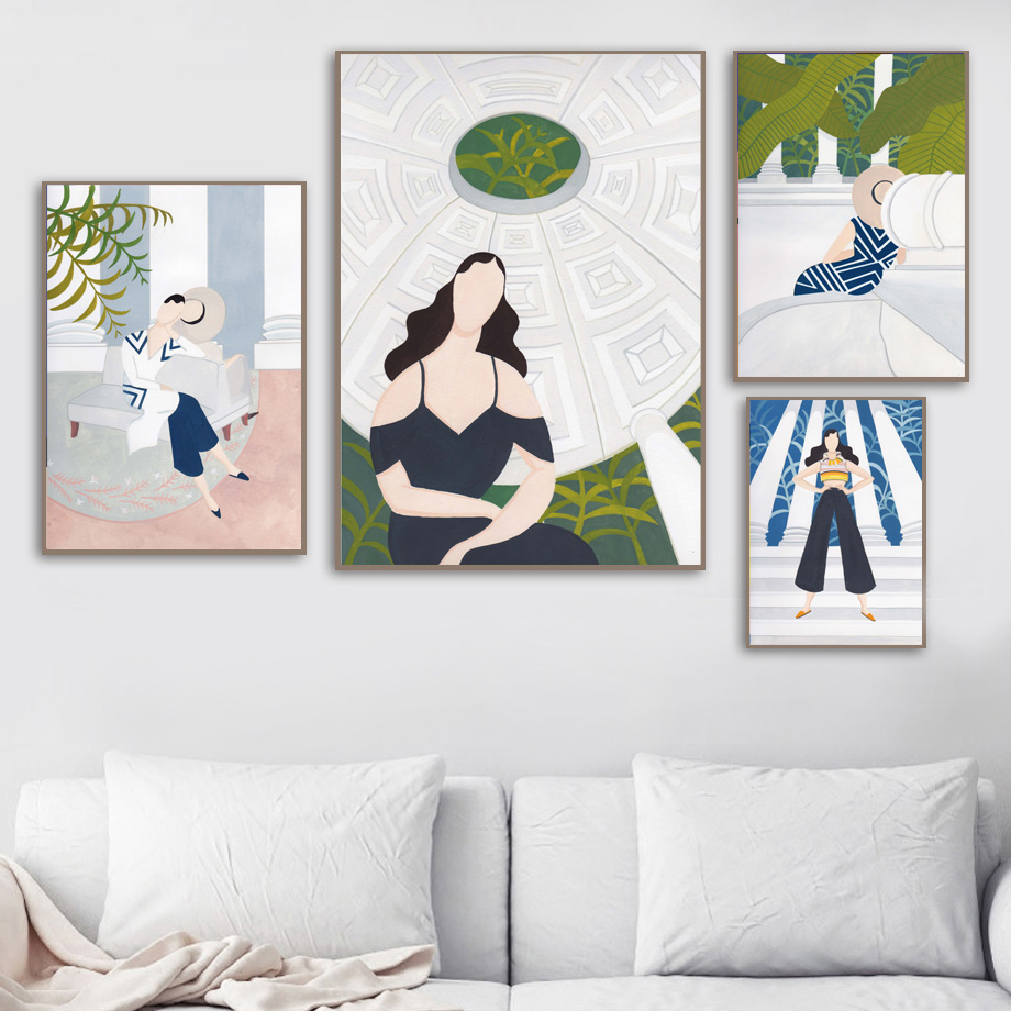 Women'S Fashion York - Iskandinav Minimalist Moda Kadın Bina Yaprakları