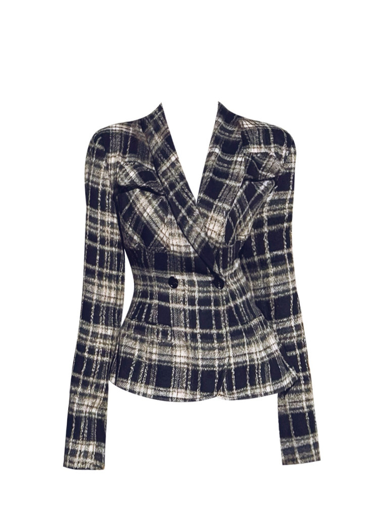 Kadın Ekose Blazer Y2k 2000'le - Blazer Women Oversized incelemesi ve fiyatı
