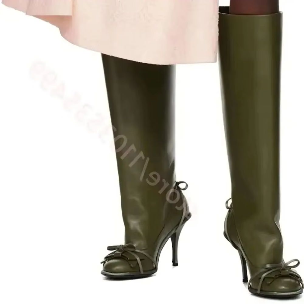 2026 Sonbahar Yeşil Yuvarlak F - Women'S Fashion Knee High Boots incelemesi ve fiyatı