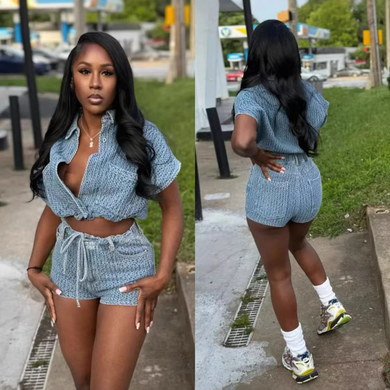 Şık Yazlık 2 Parça Takım Kot K - Women Fashion Jeans Top incelemesi ve fiyatı