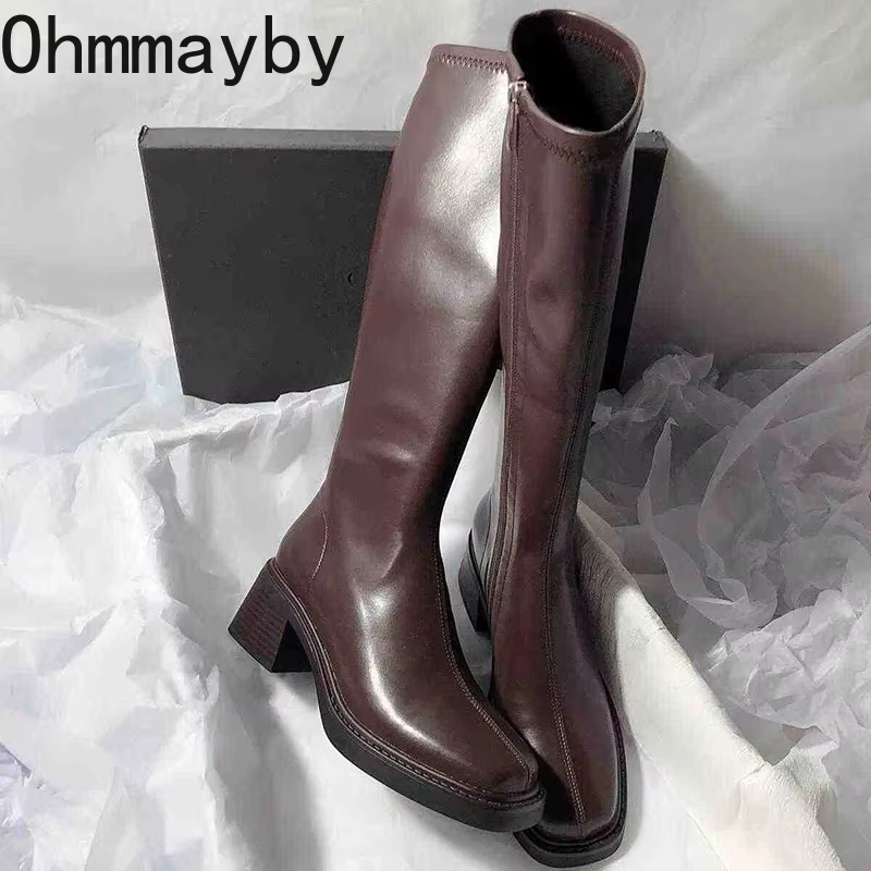 Vintage Kalın Topuk Kadın Diz  - Women'S Fashion Knee High Boots incelemesi ve fiyatı