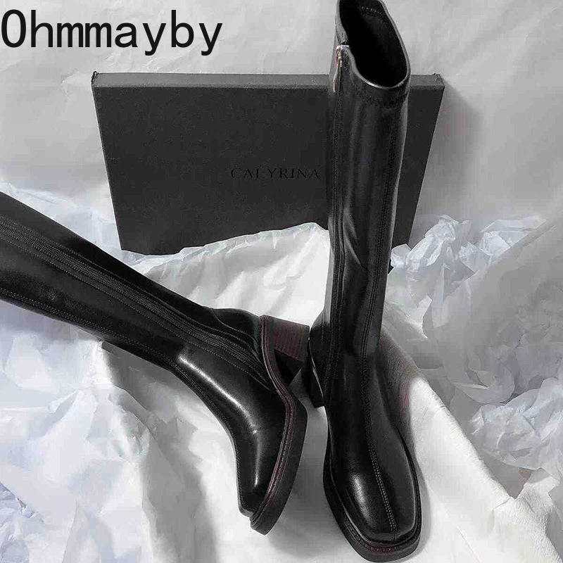 Vintage Kalın Topuk Kadın Diz  - Women'S Fashion Knee High Boots incelemesi ve fiyatı