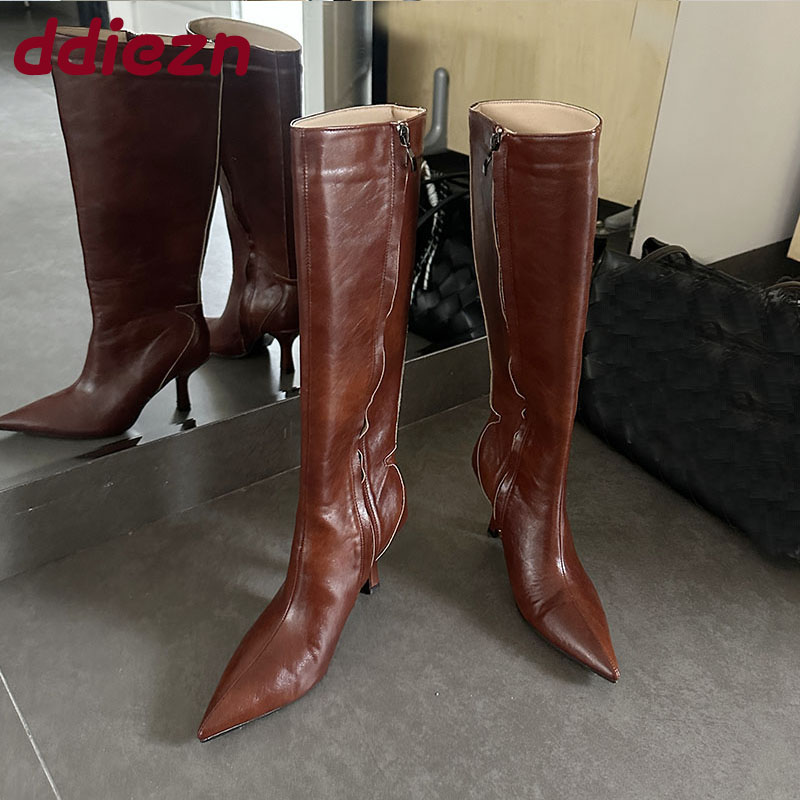 Sivri Burunlu Kadın Diz Üstü Ç - Women'S Fashion Knee High Boots incelemesi ve fiyatı