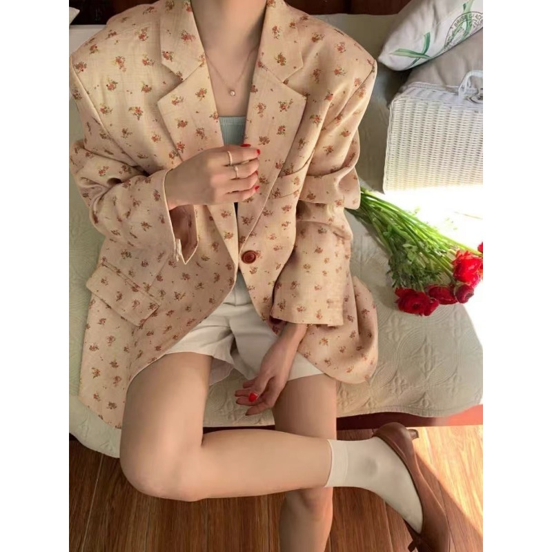 Kadın Çiçek Desenli Blazer, İl - Blazer Women Oversized incelemesi ve fiyatı