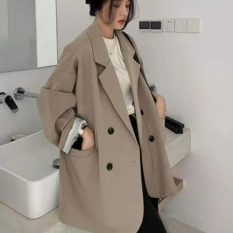 Vintage Kahverengi Blazer Kadı - Blazer Women Oversized incelemesi ve fiyatı