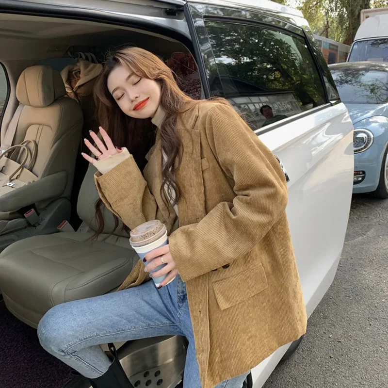 Yeni Kadife Kalın Gevşek Büyük - Blazer Women Oversized incelemesi ve fiyatı