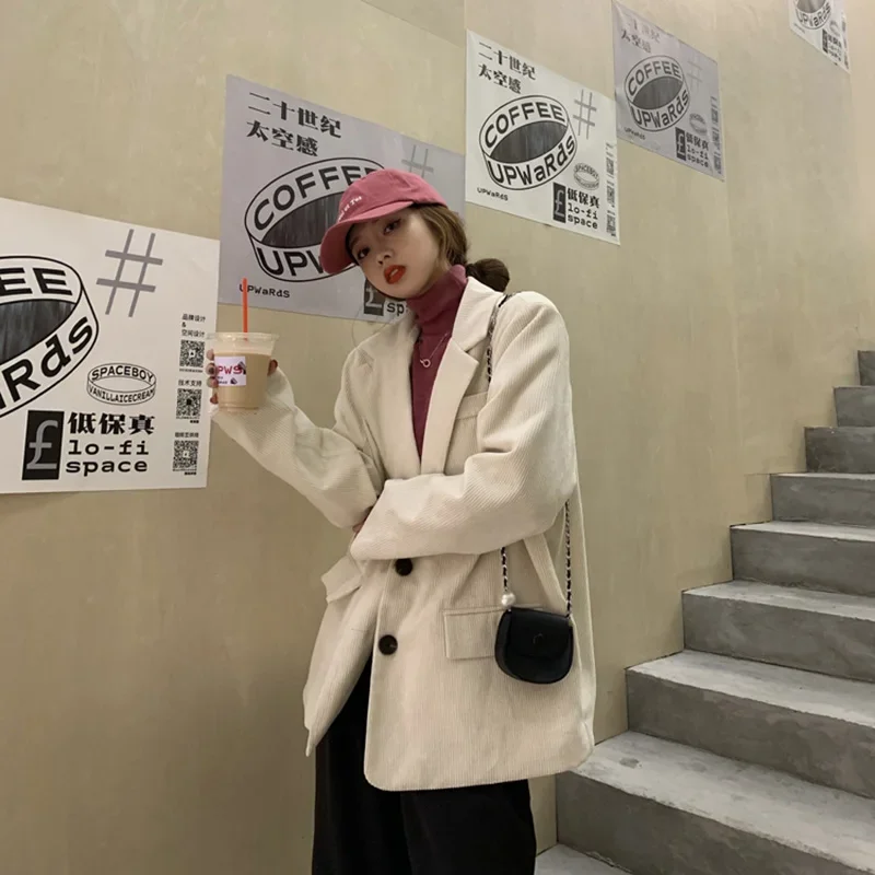 Yeni Kadife Kalın Gevşek Büyük - Blazer Women Oversized incelemesi ve fiyatı