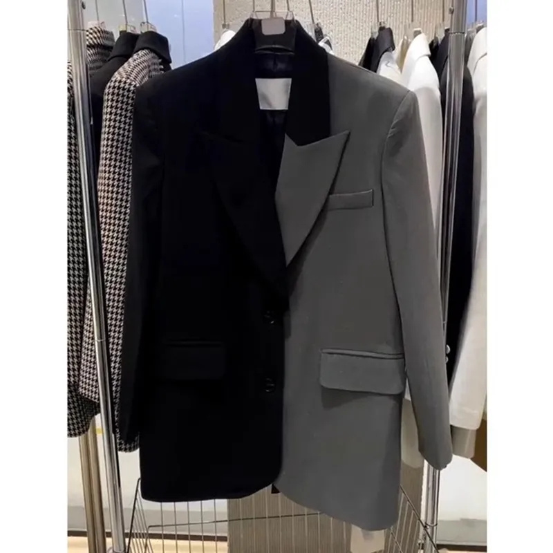 High end Kontrast Renk Patchwo - Blazer Women Oversized incelemesi ve fiyatı