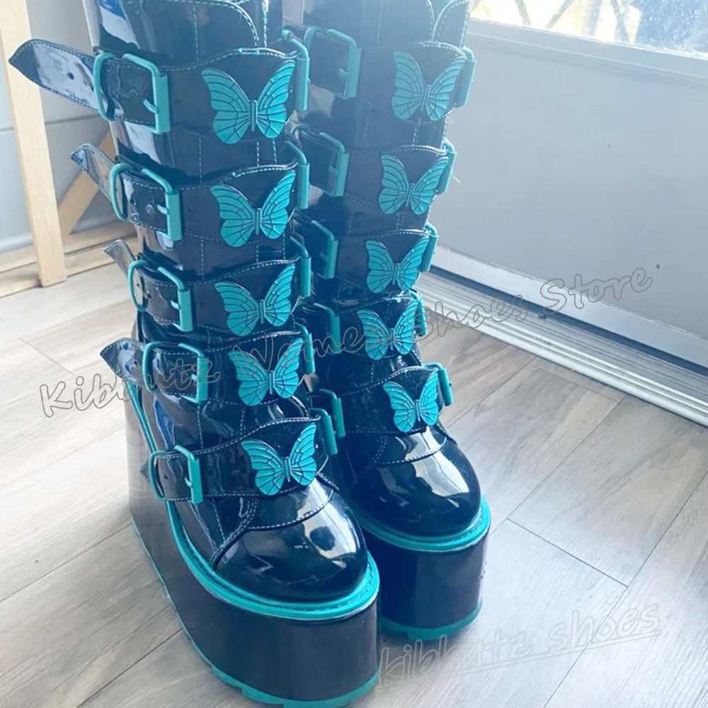 Kelebek diz boyu çizmeler plat - Women'S Fashion Knee High Boots incelemesi ve fiyatı