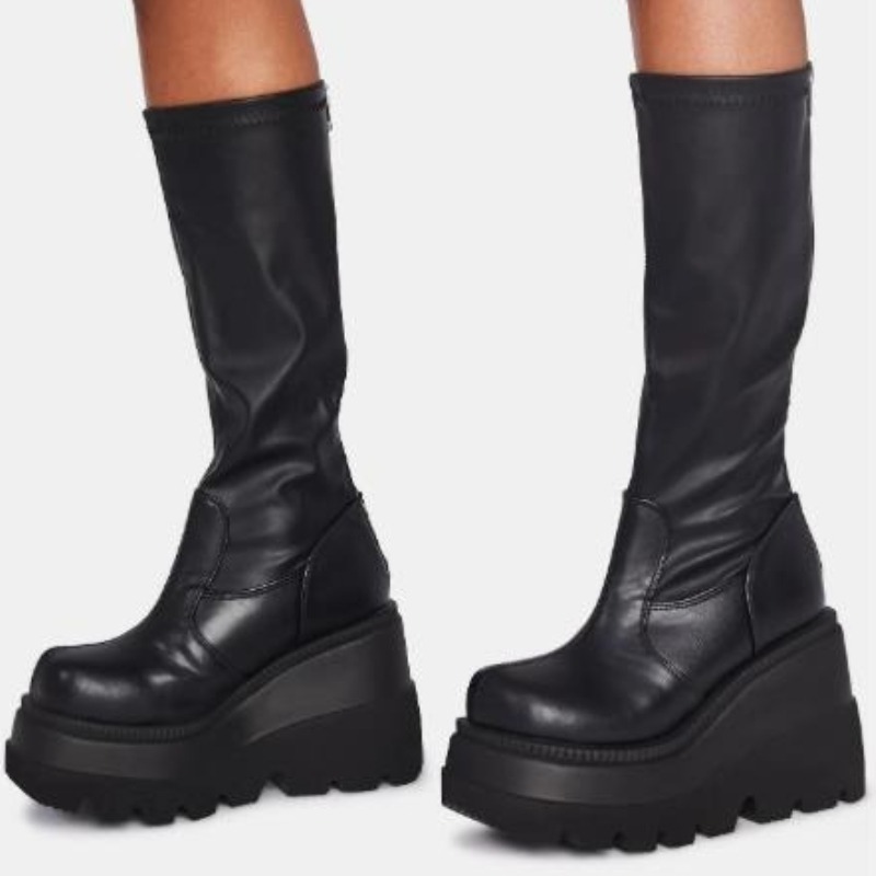 Kadın Platform Botları Punk Or - Women'S Fashion Knee High Boots incelemesi ve fiyatı