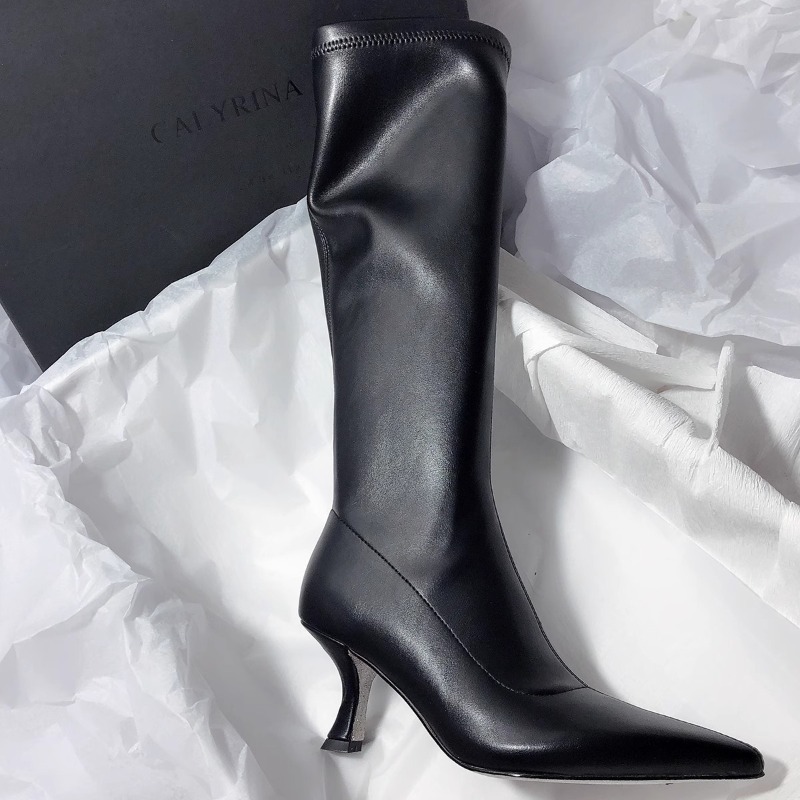 Sonbahar Yeni Stiletto Moda Bo - Women'S Fashion Knee High Boots incelemesi ve fiyatı