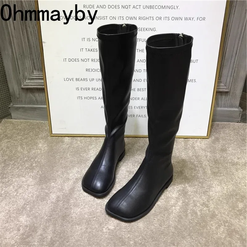 Sokak tarzı streç kadın diz yü - Women'S Fashion Knee High Boots incelemesi ve fiyatı