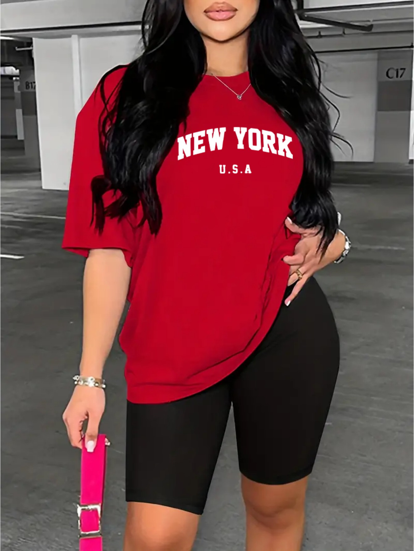 New York abd baskı Tshirt Set  - Women'S Fashion York incelemesi ve fiyatı