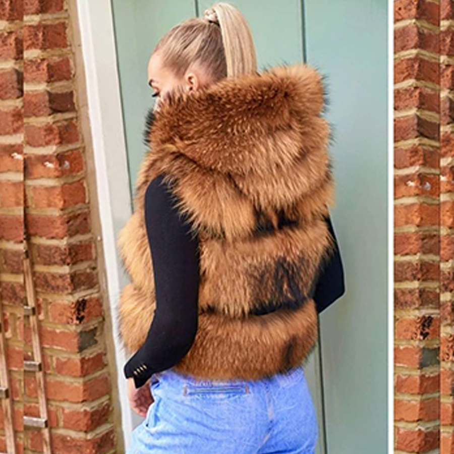 Gerçek Rakun Kürk Yelek Kadın  - Women'S Fashion Gilet incelemesi ve fiyatı
