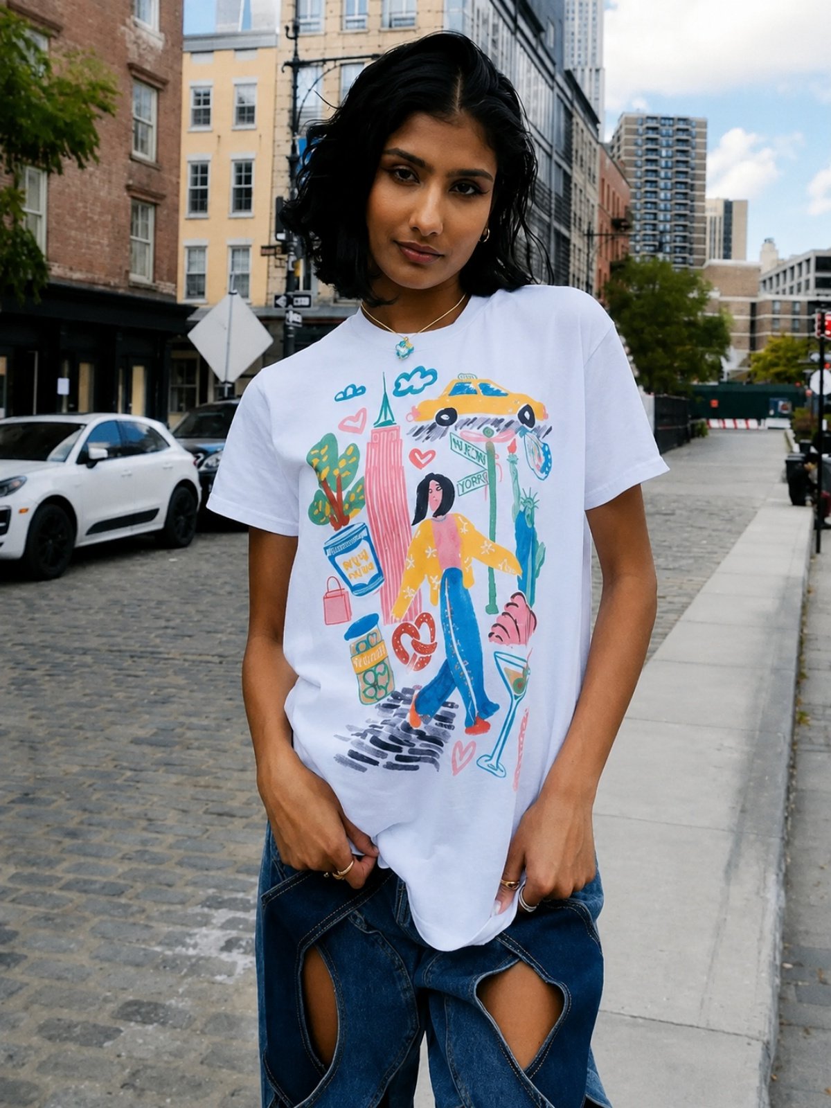 Y2K Tasarım El Çizimi New York - Women'S Fashion York incelemesi ve fiyatı