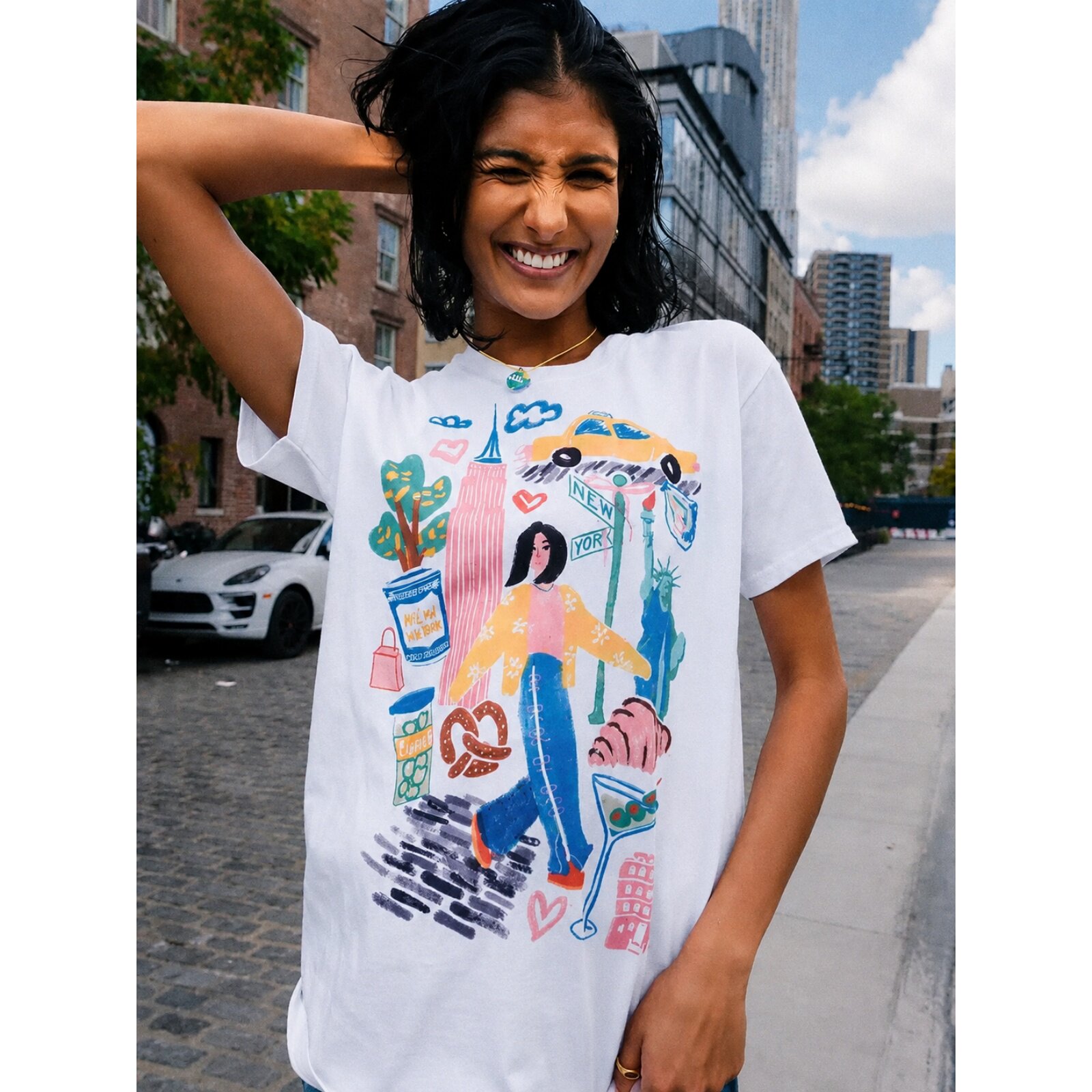 Y2K Tasarım El Çizimi New York - Women'S Fashion York incelemesi ve fiyatı